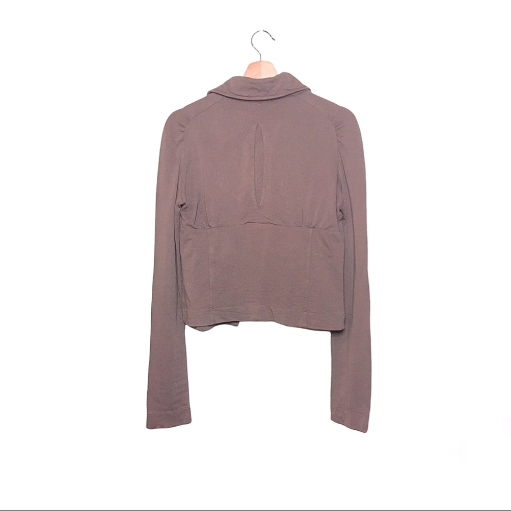 Off-Center Button Jersey Jacket - Picture 2 of 8